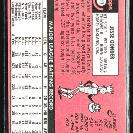 1969 Topps - High # #617 Jesse Gonder