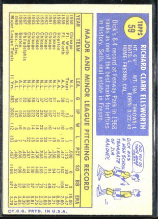1970 Topps - #59 Dick Ellsworth