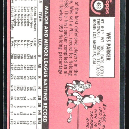 1969 Topps - #493 Wes Parker
