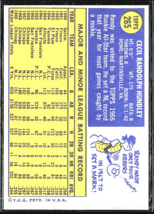 1970 Topps - #265 Randy Hundley