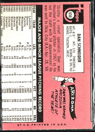 1969 Topps - High # #656 Dan Schneider