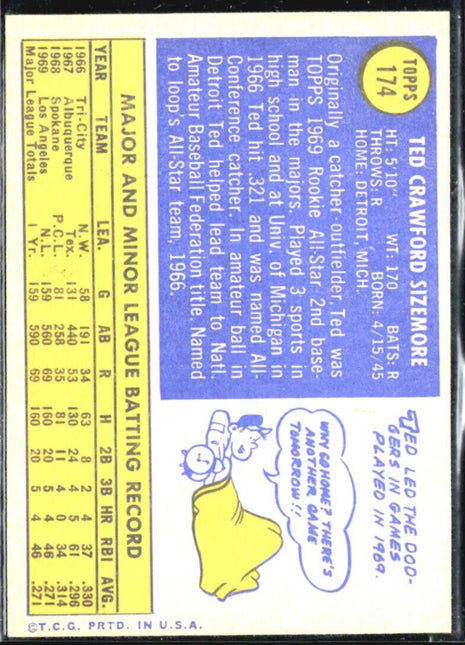 1970 Topps - #174 Ted Sizemore