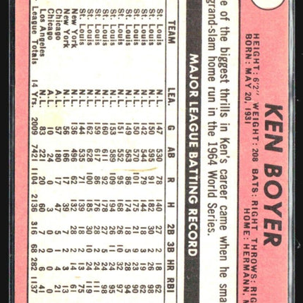 1969 Topps - #379 Ken Boyer
