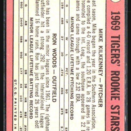 1969 Topps - High # #544 Ron Woods, Mike Kilkenny (RC)