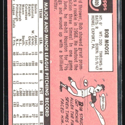 1969 Topps - #409 Bob Moose