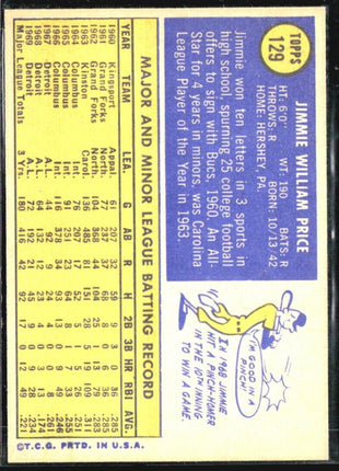 1970 Topps - #129 Jim Price