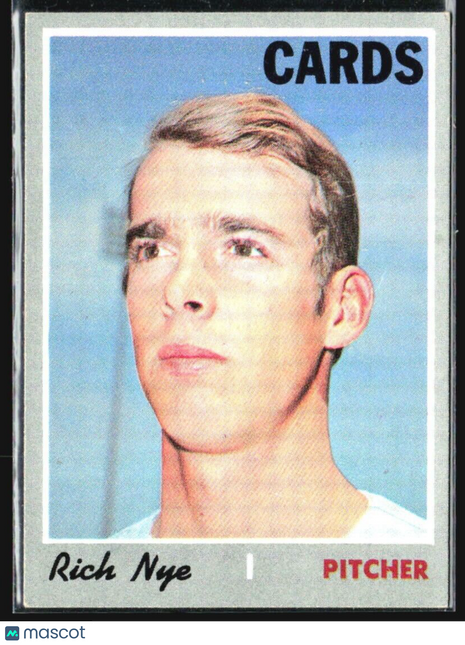 1970 Topps - #139 Rich Nye