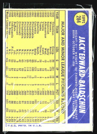 1970 Topps - #284 Jack Baldschun