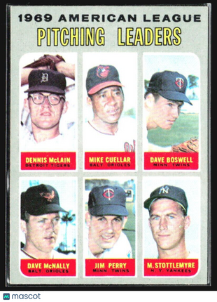 1970 Topps - #70 Mclain Cuellar Boswell Mcnally Perry Stottlemyre