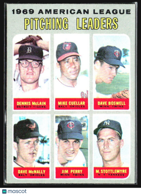 1970 Topps - #70 Mclain Cuellar Boswell Mcnally Perry Stottlemyre