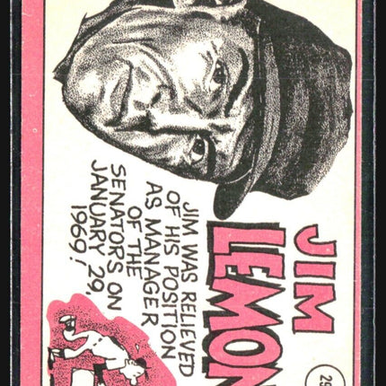 1969 Topps - #294 Jim Lemon