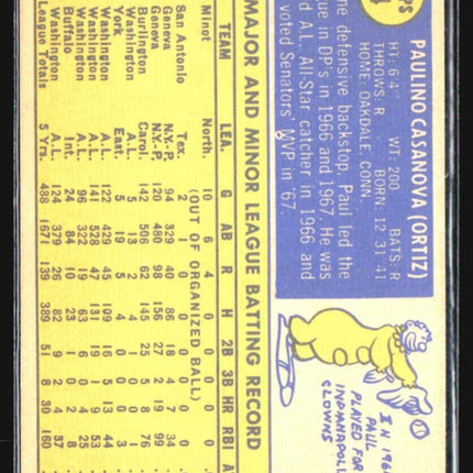 1970 Topps - #84 Paul Casanova
