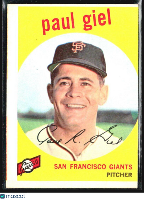 1959 Topps - #9 Paul Giel