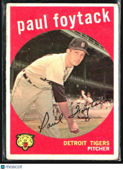 1959 Topps - grey back #233 Paul Foytack