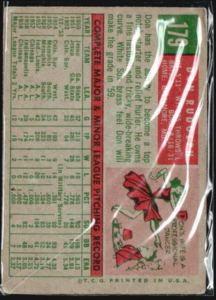 1959 Topps #179 Don Rudolph