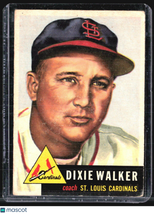 1953 Topps - #190 Dixie Walker (RC)