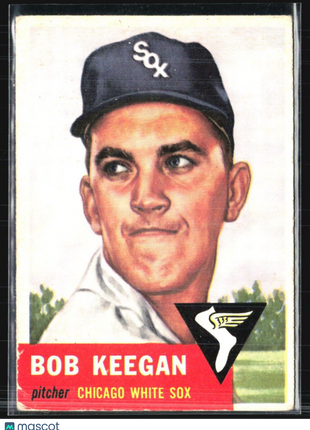 1953 Topps - #196 Bob Keegan (RC)
