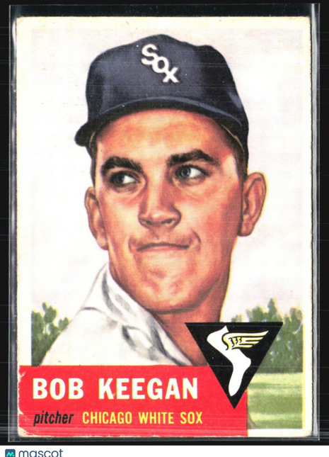 1953 Topps - #196 Bob Keegan (RC)