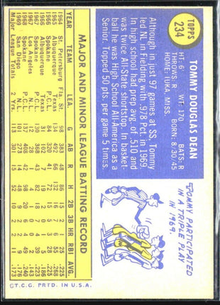 1970 Topps - #234 Tommy Dean