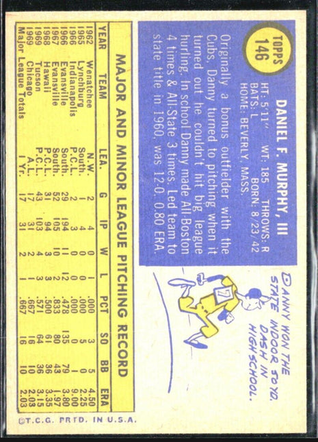1970 Topps - #146 Danny Murphy
