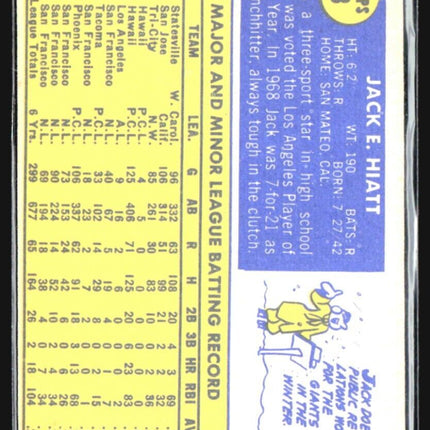 1970 Topps - #13 Jack Hiatt