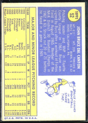 1970 Topps - #52 Bruce Dal Canton