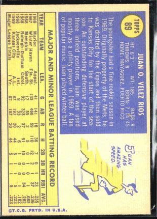 1970 Topps - #89 Juan Rios