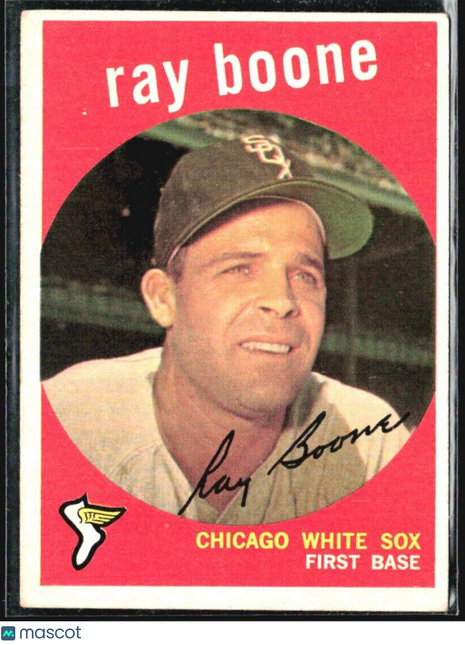1959 Topps - grey back #252 Ray Boone