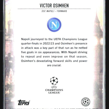 2023-24 Topps Chrome UEFA - London Calling #LC-10 Victor Osimhen