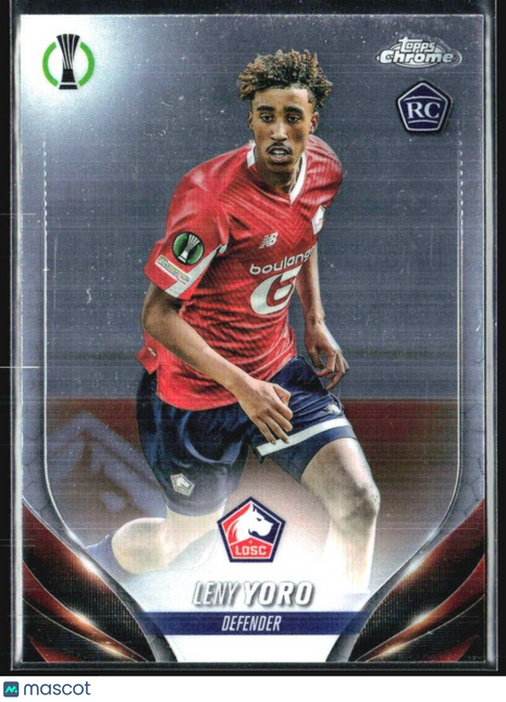 2023-24 Topps Chrome UEFA Club Competitions - #154 Leny Yoro (RC)