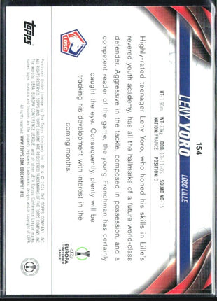 2023-24 Topps Chrome UEFA Club Competitions - #154 Leny Yoro (RC)