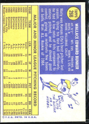 1970 Topps - #266 Wally Bunker