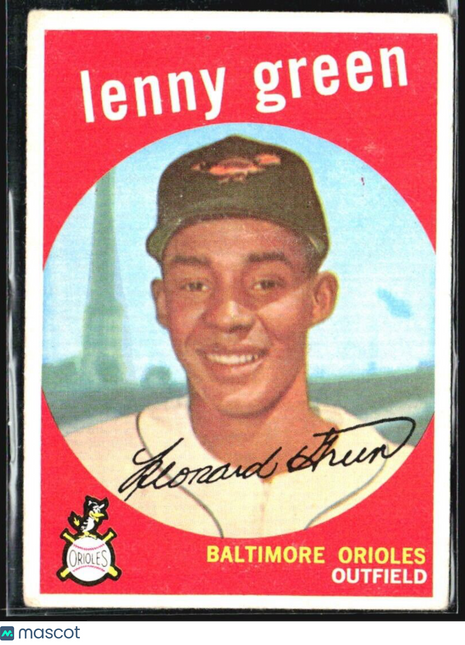 1959 Topps - white back #209 Lenny Green