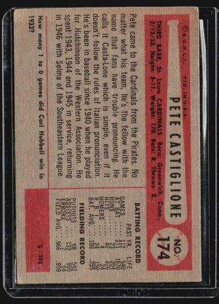1954 Bowman - #174 Pete Castiglione