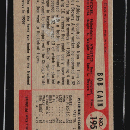 1954 Bowman - #195 Bob Cain
