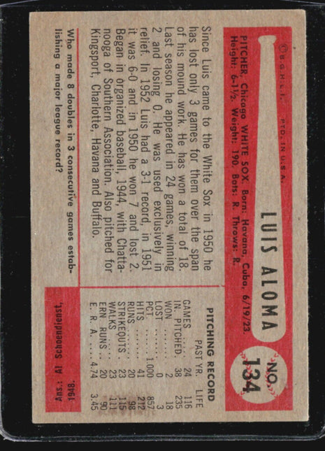 1954 Bowman - #134 Luis Aloma