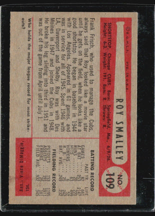1954 Bowman - #109 Roy Smalley
