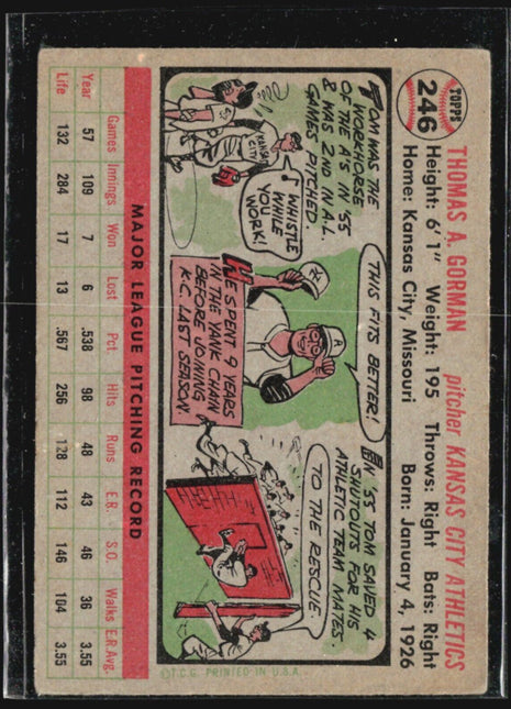 1956 Topps - #246 Tom Gorman