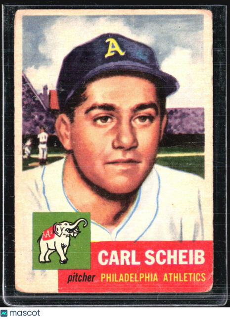 1953 Topps - #57 Carl Scheib