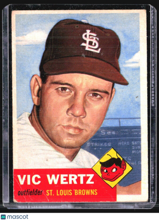 1953 Topps - #142 Vic Wertz
