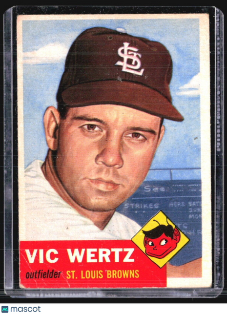 1953 Topps - #142 Vic Wertz