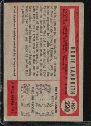 1954 Bowman - #220 Hobie Landrith (RC)