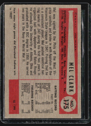 1954 Bowman - #175 Mel Clark