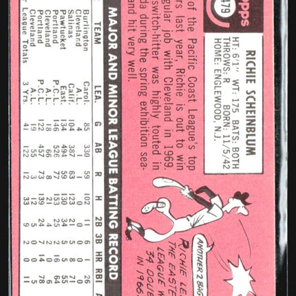 1969 Topps - #479 Richie Scheinblum