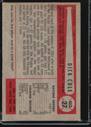 1954 Bowman - #27 Dick Cole (RC)
