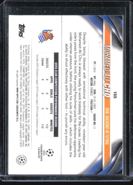 2023-24 Topps UEFA Club Competitions - Future Stars #155 Mohamed-Ali Cho Purple