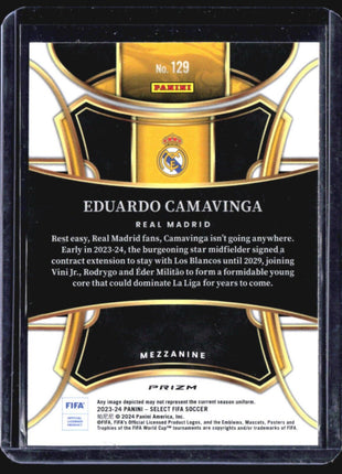 2023-24 Panini Select FIFA - Mezzanine #129 Eduardo Camavinga Red