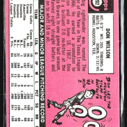 1969 Topps - #202 Don Wilson