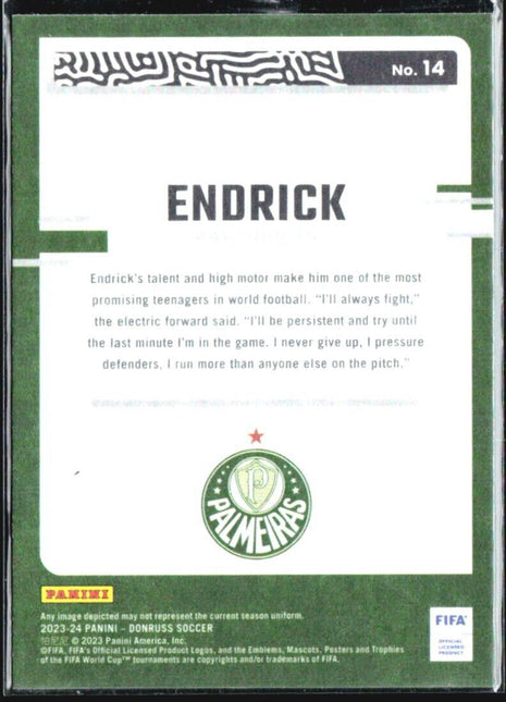2023-24 Panini Donruss FIFA - The Rookies #14 Endrick
