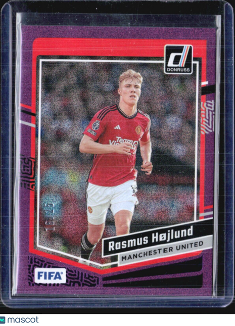 2023-24 Panini Donruss FIFA - #94 Rasmus Hojlund Purple /25